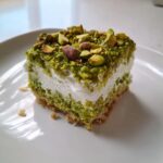 Pistachio Crumble with White Chocolate Air