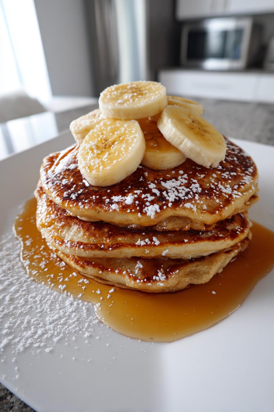Protein Banana Oat Pancakes