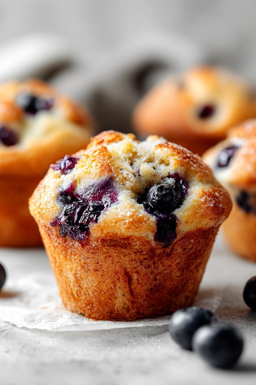 Protein Blueberry Yogurt Muffins