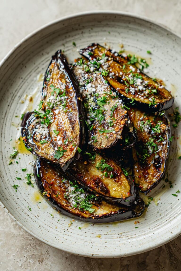 Roasted eggplant