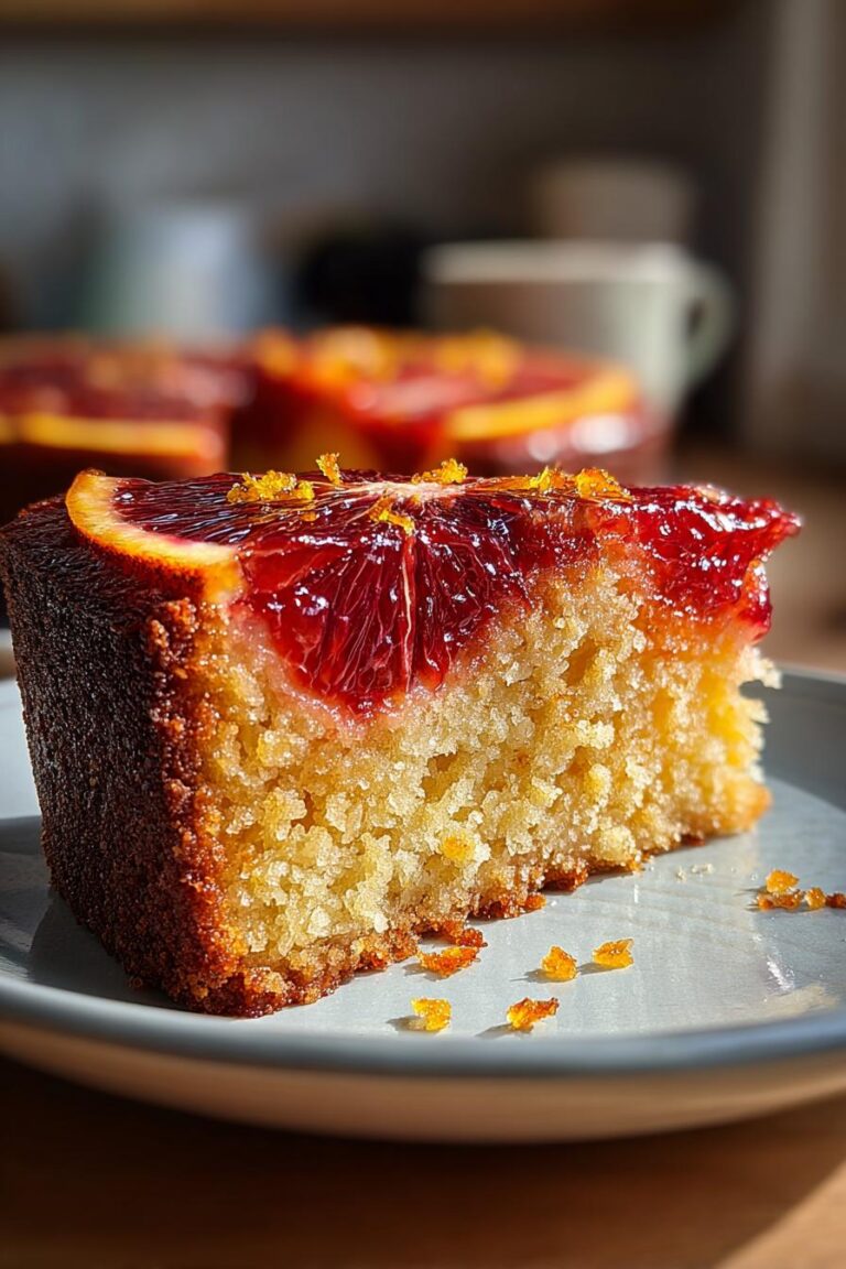 Sicilian Blood Orange and Almond Cake