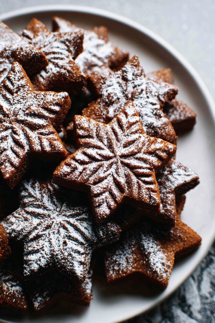 Spiced Molasses Star-Shaped Cookies