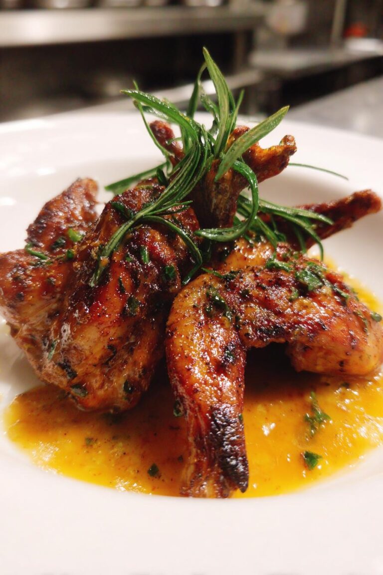 Spiced Quail with Citrus Reduction