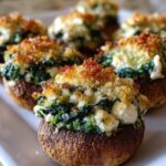 Spinach & Feta Stuffed Mushrooms