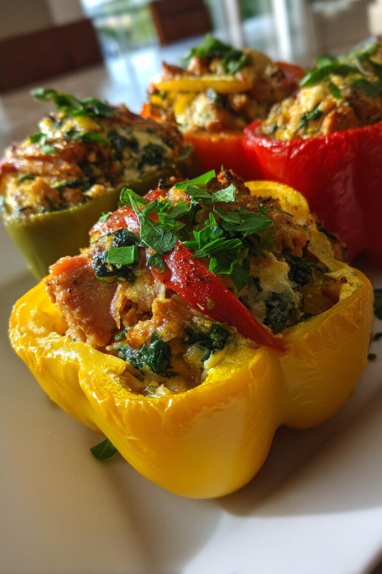 Stuffed Bell Peppers (Low-Carb)