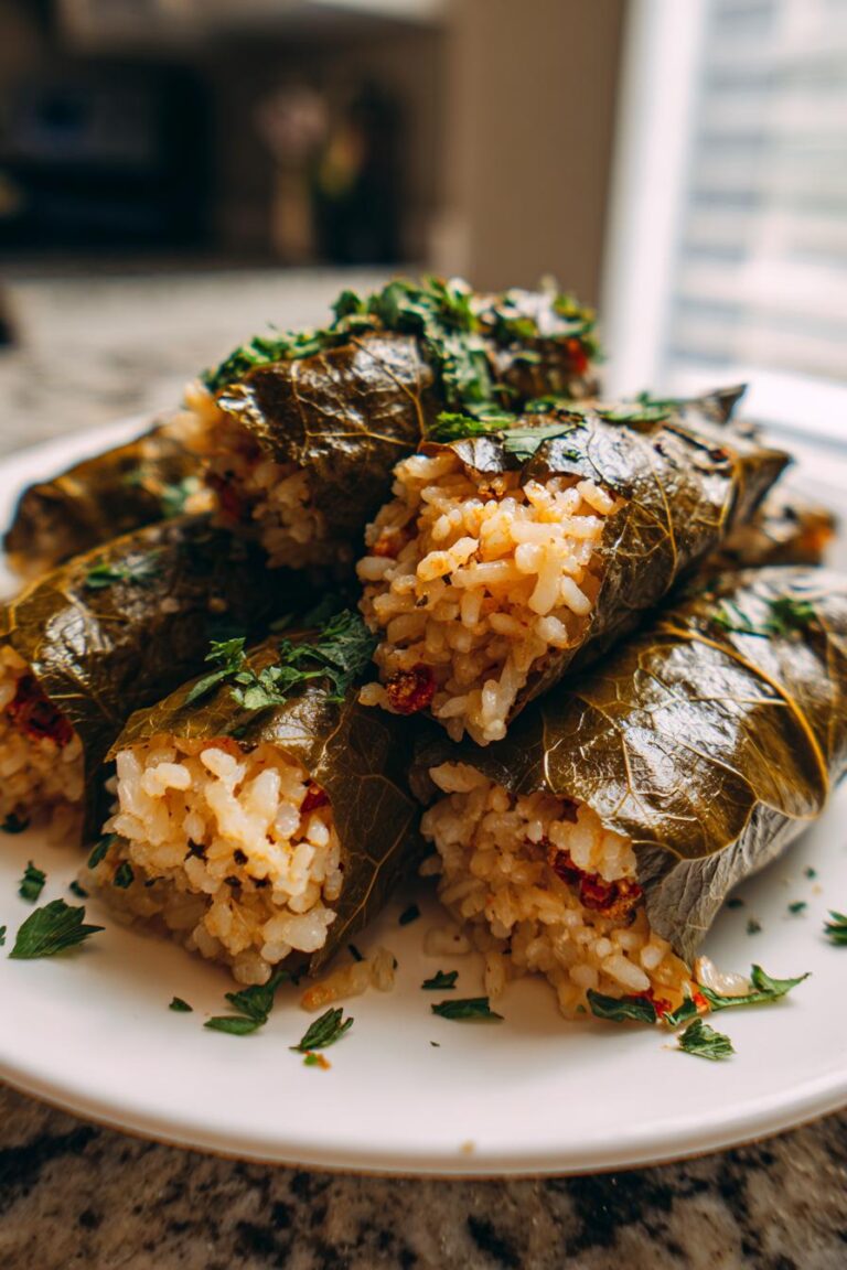 Stuffed grape leaves (dolma)