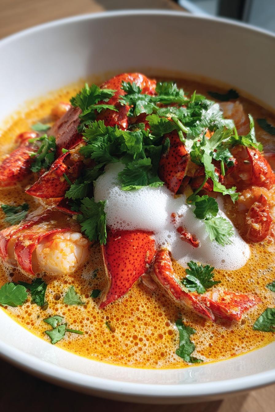 Thai Lobster Curry with Kaffir Lime Foam