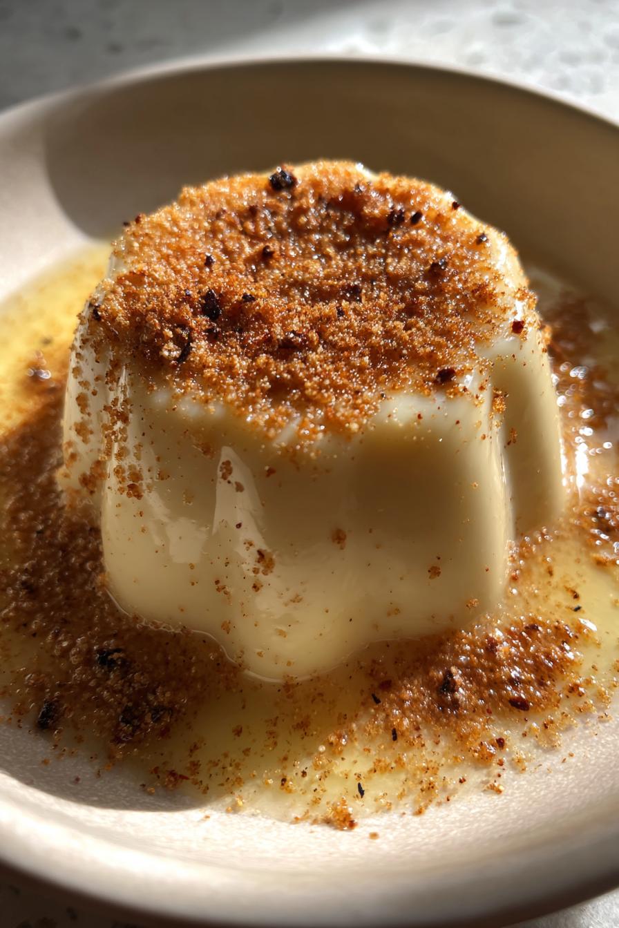 Truffle Panna Cotta with Parmesan Dust