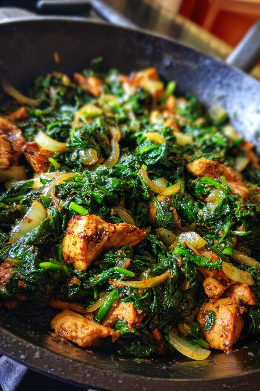 Turkey & Spinach Skillet