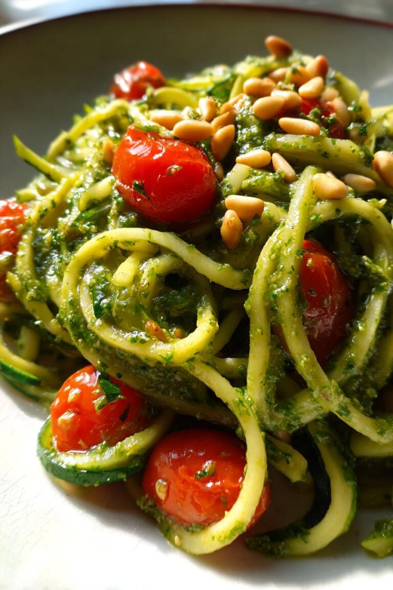 Zucchini Noodles with Pesto