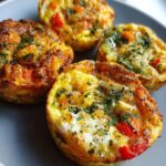 air fryer egg white breakfast cups