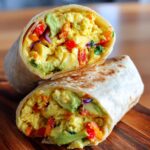 air fryer low calorie breakfast wrap