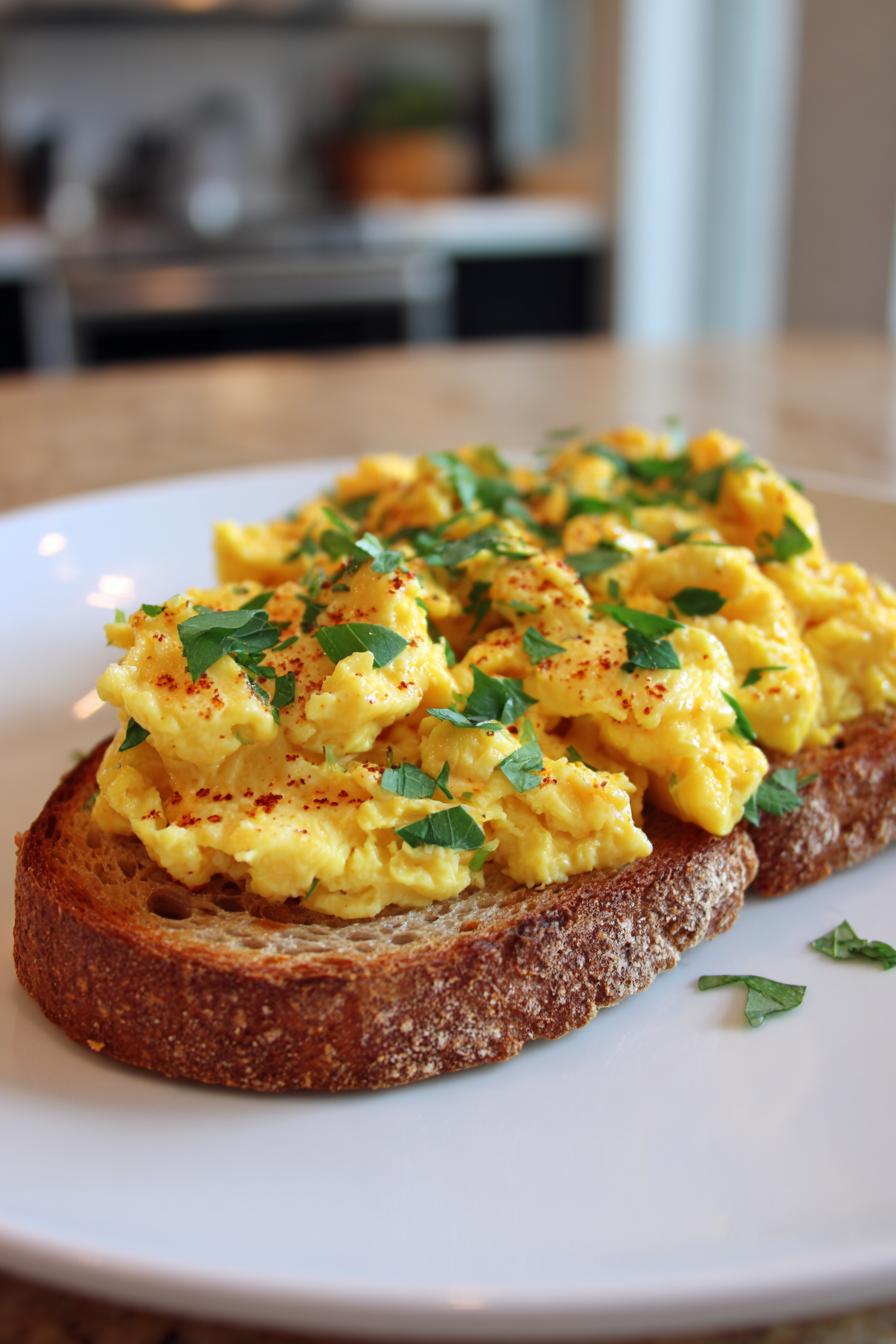 air fryer low calorie egg toast
