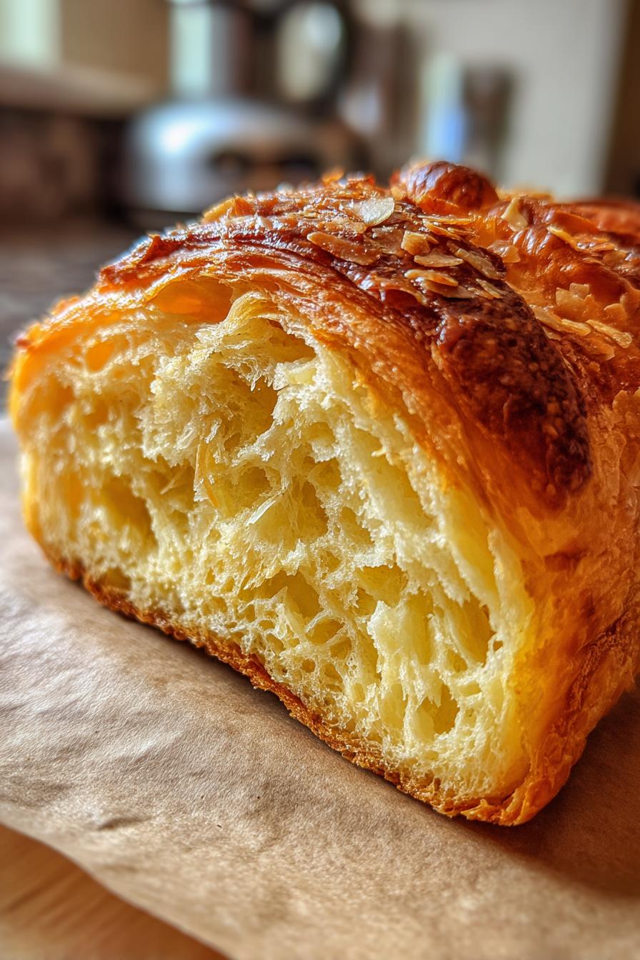 almond croissant loaf recipe