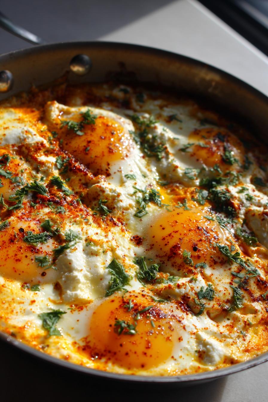 baked feta eggs recipe