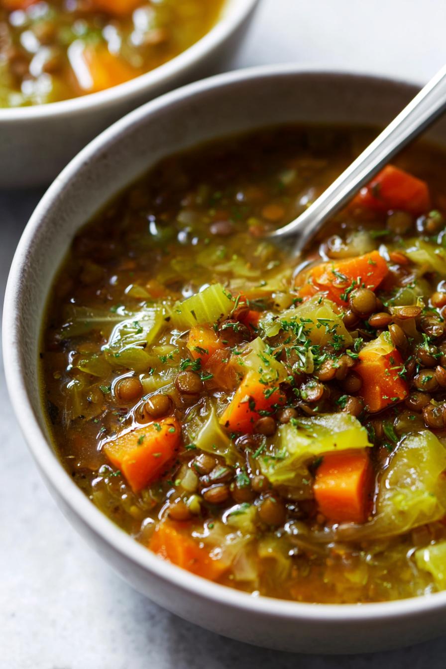 cabbage lentil soup recipe