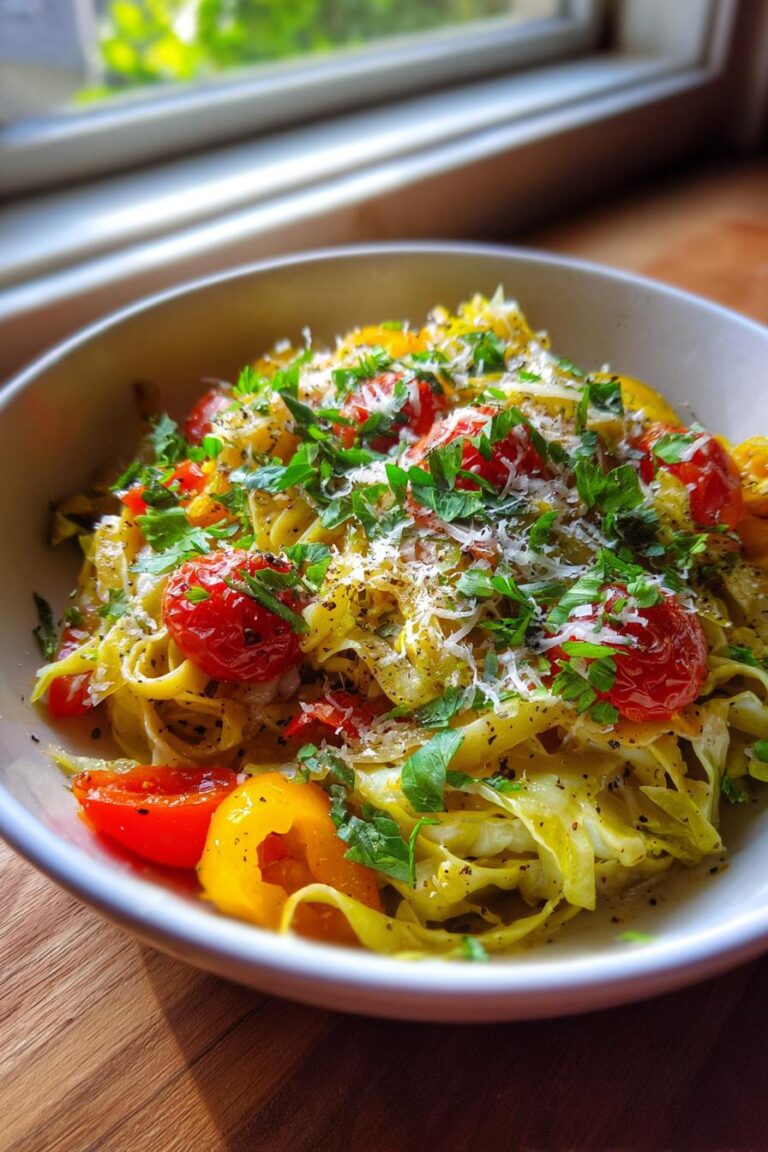 cabbage pasta low carb recipe