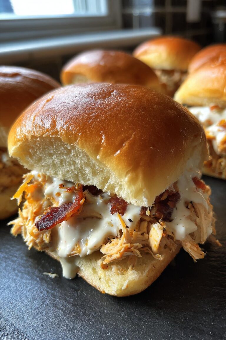 chicken bacon ranch sliders recipe