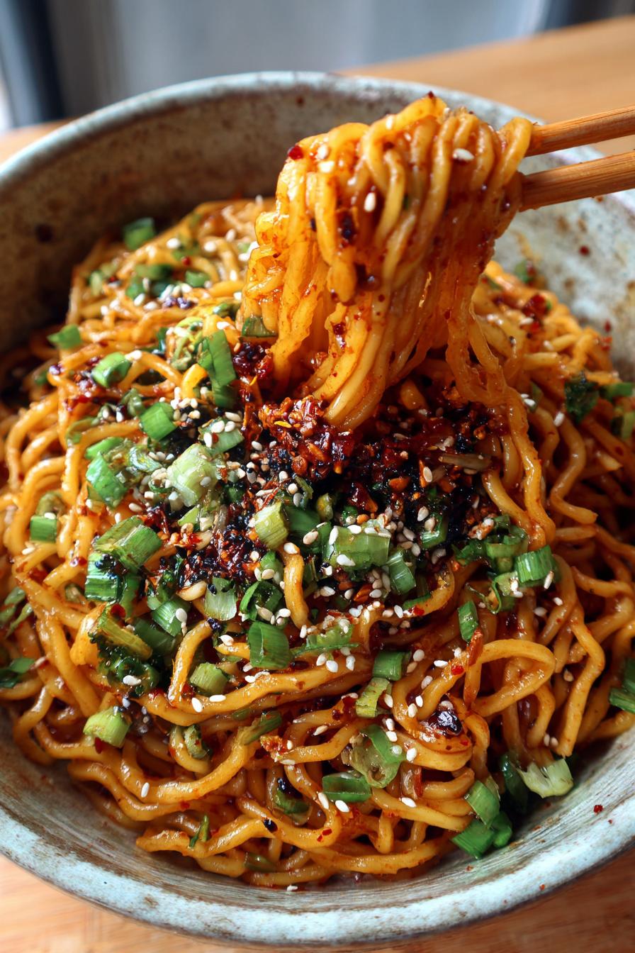 chili crisp noodles recipe