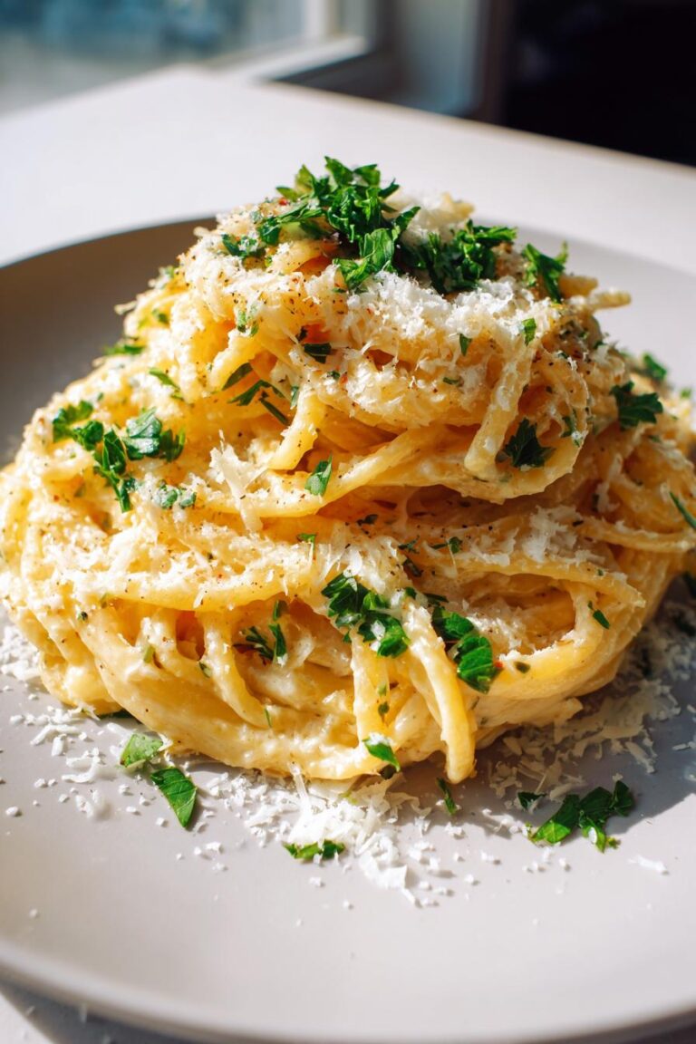 creamy garlic parmesan pasta