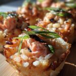 crispy rice salmon cups recipe