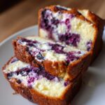 easy blueberry cream cheese loaf