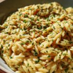 garlic butter orzo