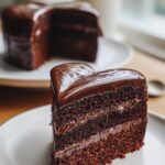 heart shaped chocolate cake