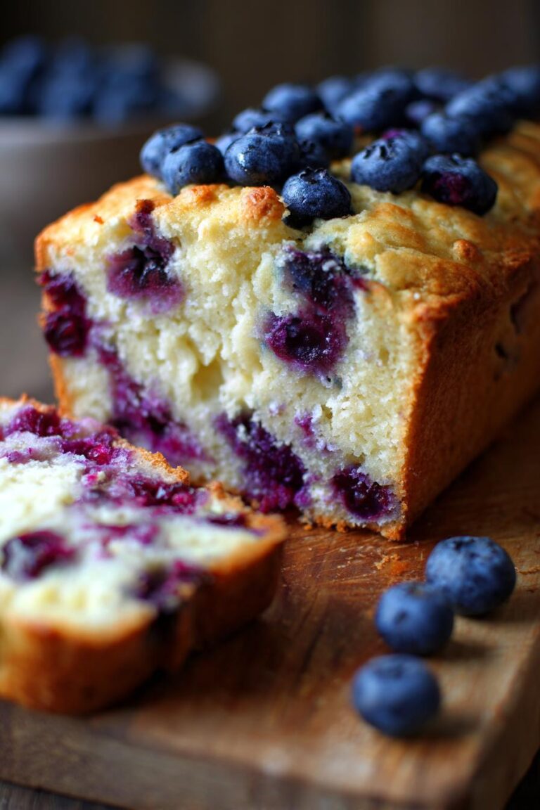 keto blueberry cream cheese bread