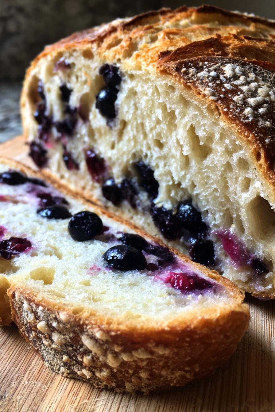 lemon blueberry sourdough loaf recipe
