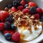 low calorie greek yogurt breakfast bowl high protein