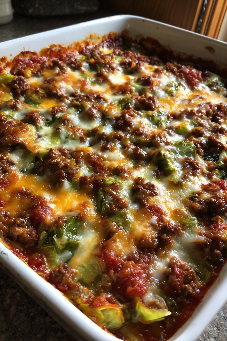 low carb cabbage casserole recipe