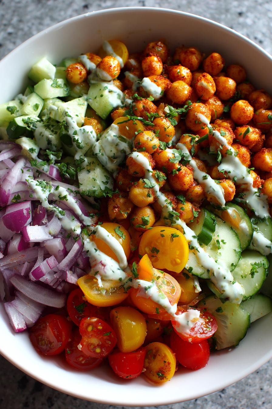 mediterranean chickpea bowl recipe