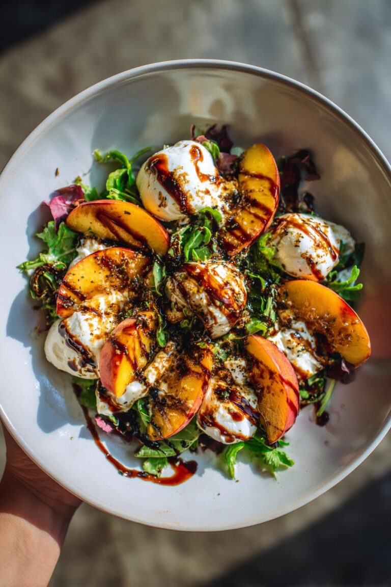 peach burrata salad recipe