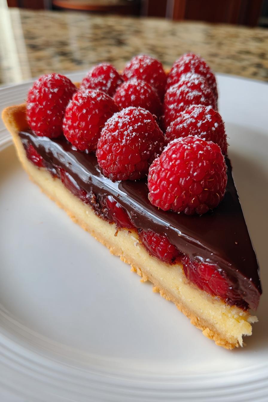 raspberry chocolate tart recipe