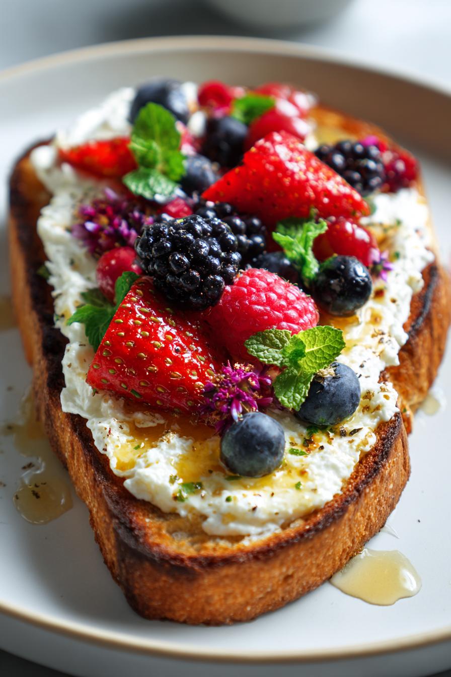 ricotta toast variations recipe