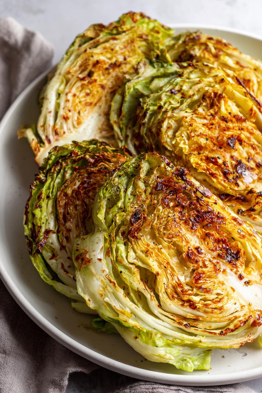 roasted cabbage wedges recipe