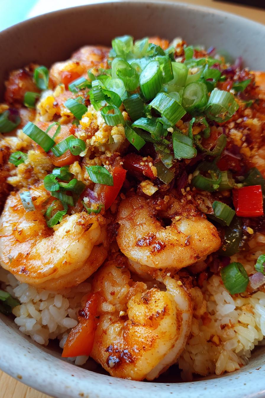 shrimp rice bowl recipe