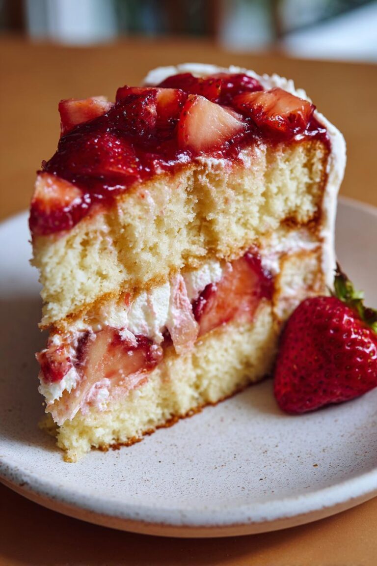 strawberry almond cake recipe