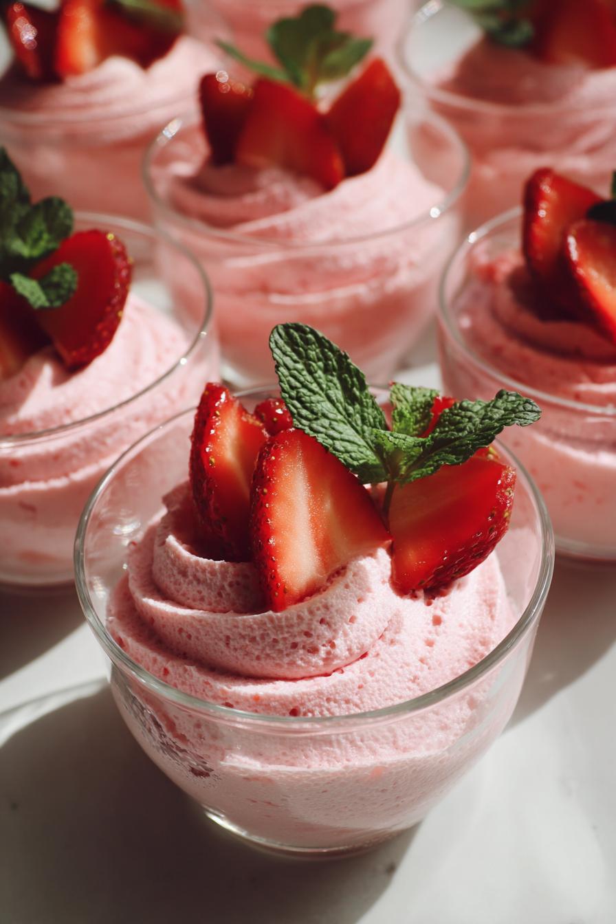 strawberry mousse cups recipe
