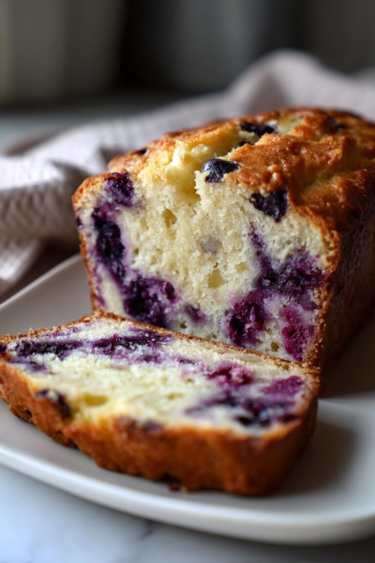 sugar-free blueberry cream cheese loaf
