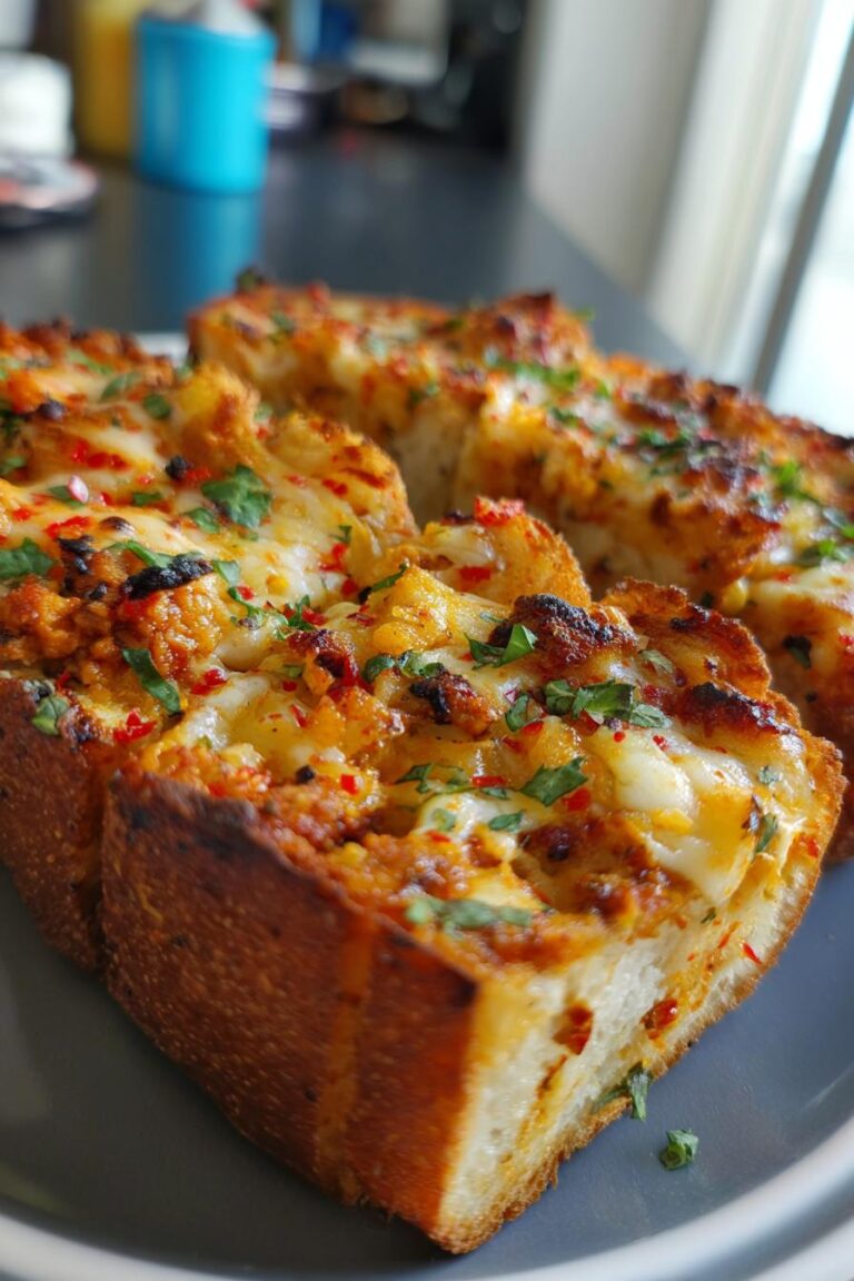 taco stuffed garlic bread recipe