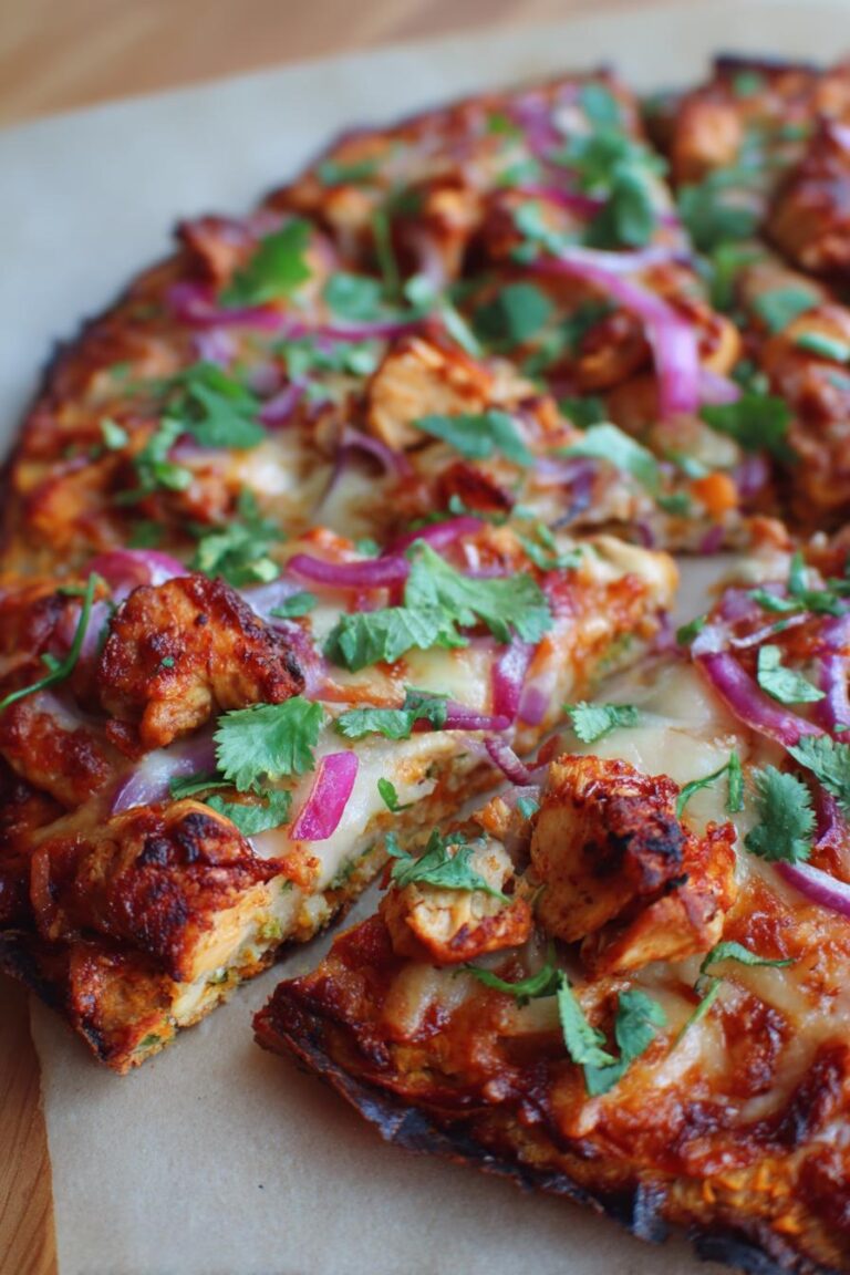 BBQ Chicken Sweet Potato Pizza Crust