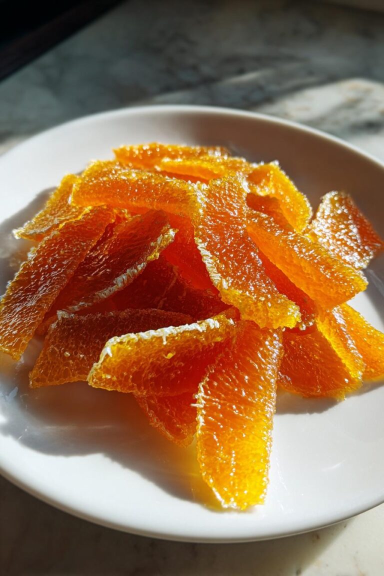 Candied Orange Peel Dessert