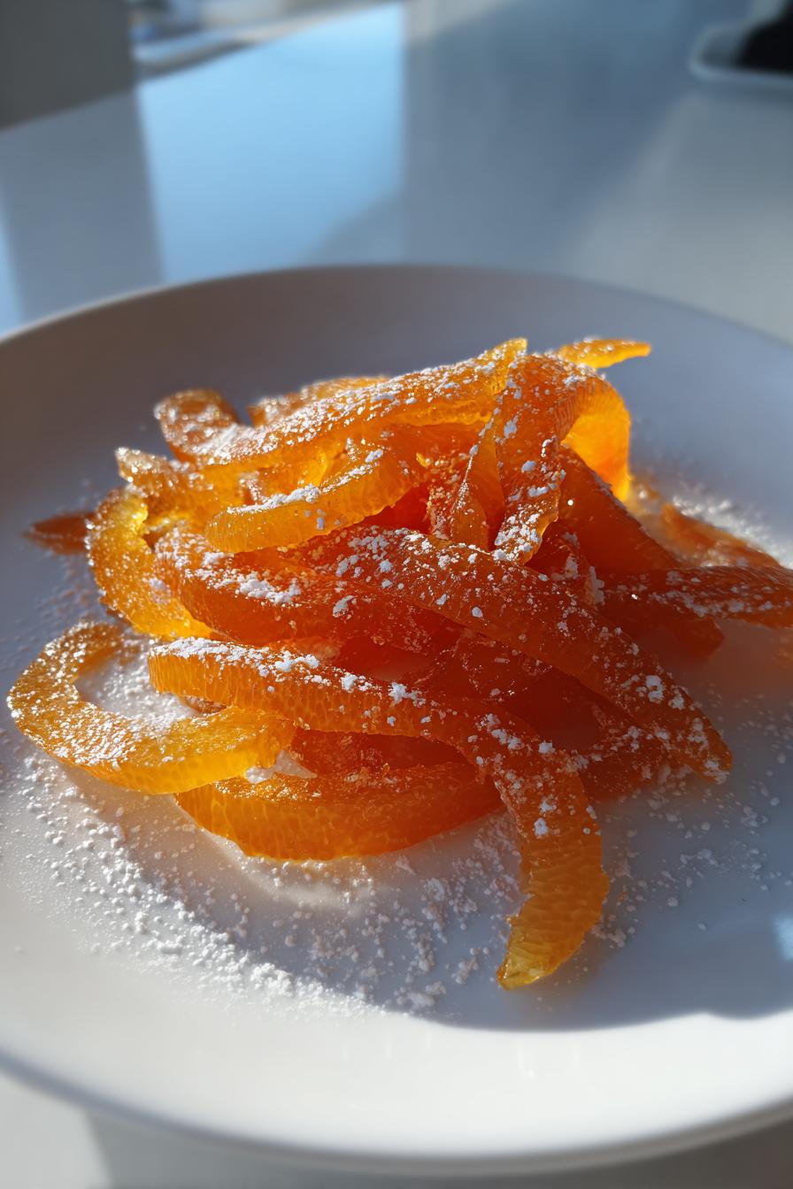Candied Orange Peel Dessert Recipe