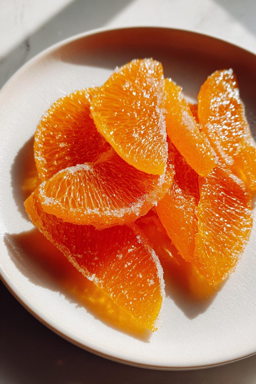 Candied Orange Peel for Cakes