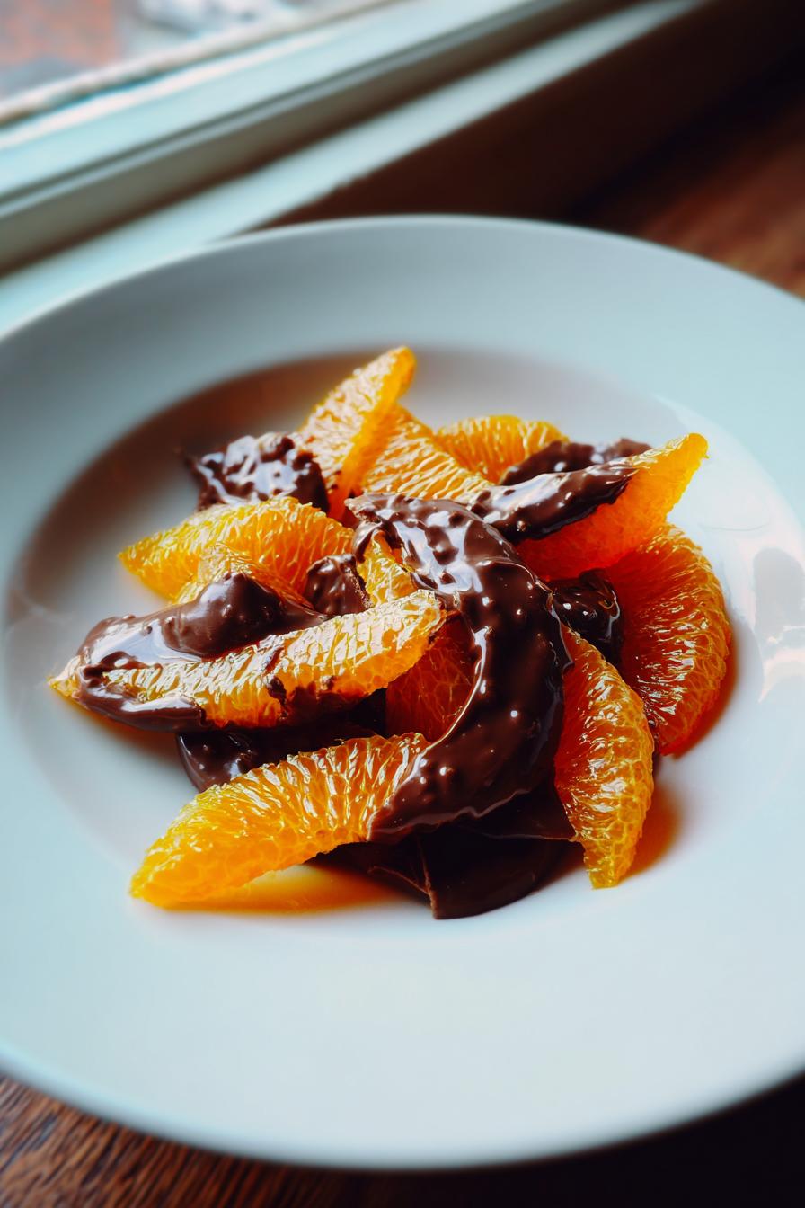 Candied Orange Peel with Chocolate