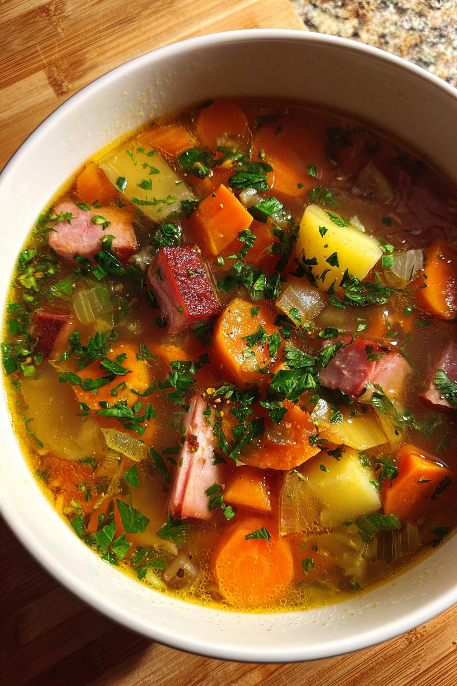 Classic Soup with Ham Bone