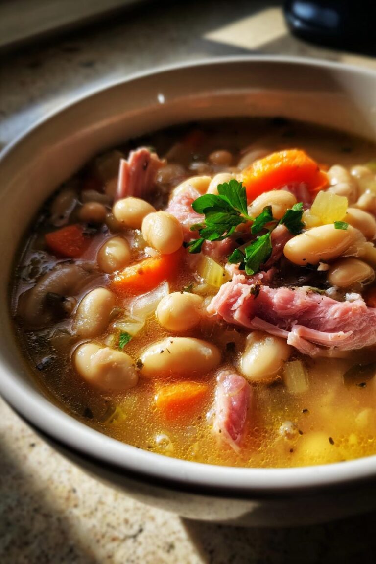 Comfort Food Ham and Bean Soup