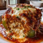 Cottage Cheese Lasagna Stuffed Peppers